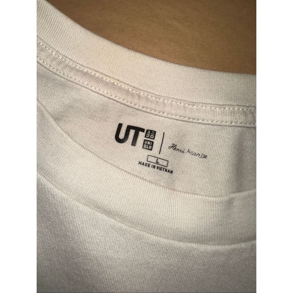 Uniqlo Large Henri Matisse UT Graphic T-Shirt Art Print Cotton Ivory Tee - Picture 4 of 7